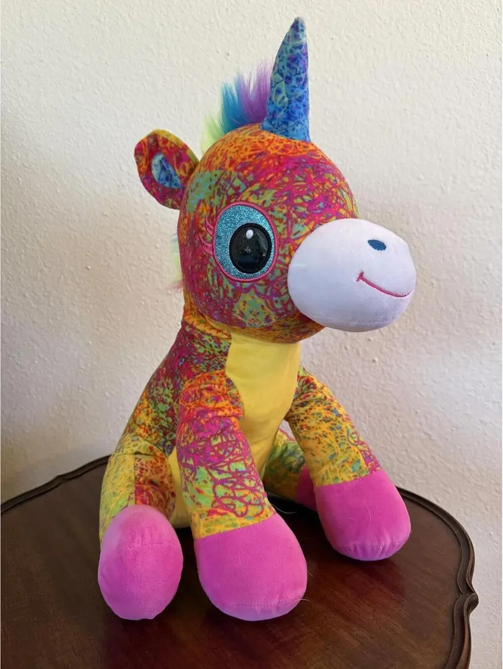 Fiesta Rosie Scribbleez Unicorn Plush. 15in.